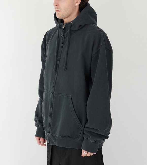 Maison Margiela - Embroidered Logo Hoodie Black