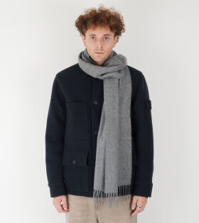 Ghost Heavy Melton Wool Jacket Blue