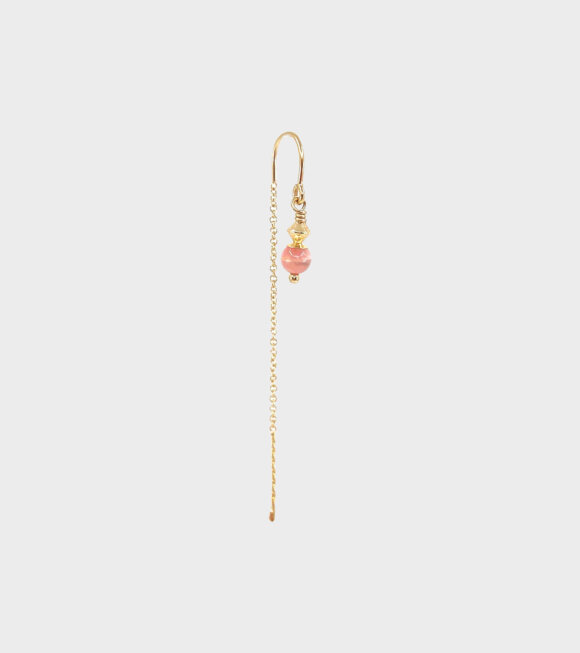 Leleah - Frida Earring Pink Rhodocrosite