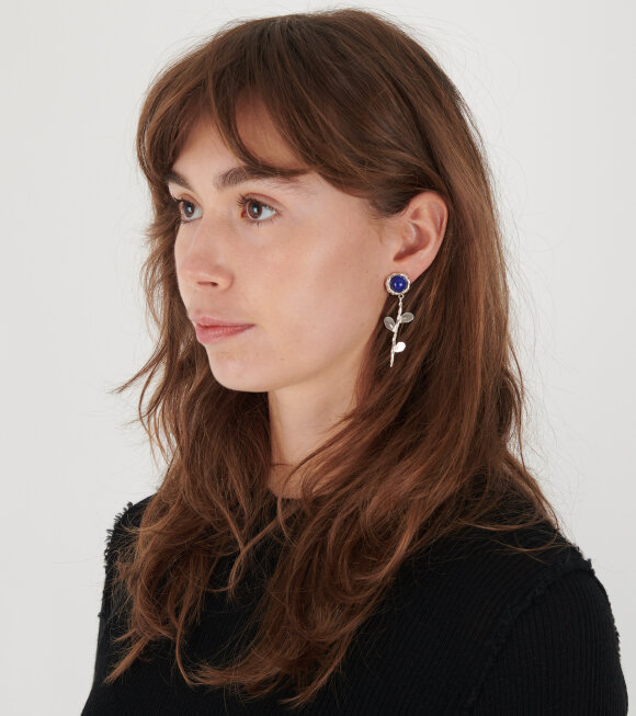 Corali - Viola Lapis Earring Silver