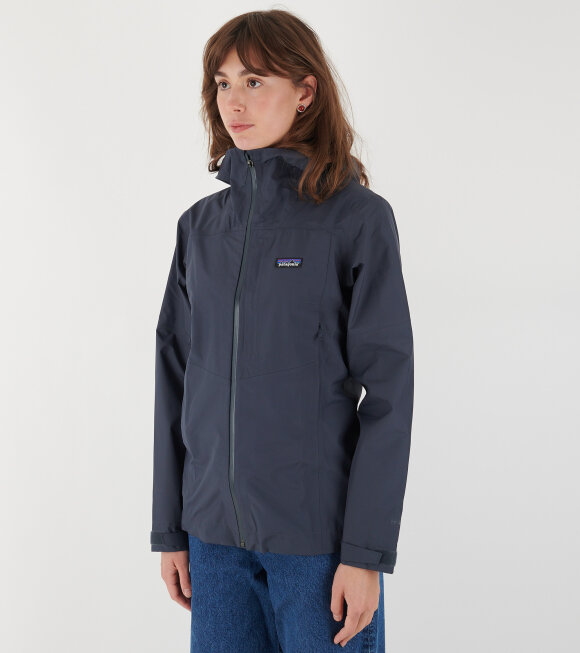 Patagonia - W's Boulder Fork Rain Jacket Smolder Blue