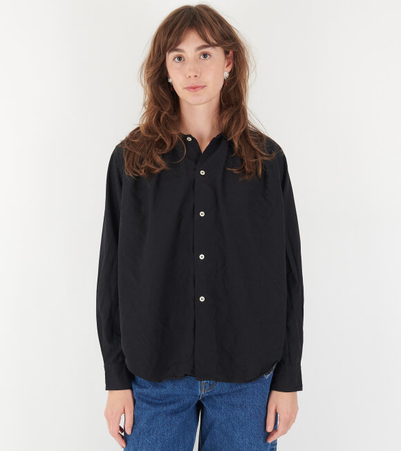 Comme des Garcons - Round Collar Ladies Shirt Black