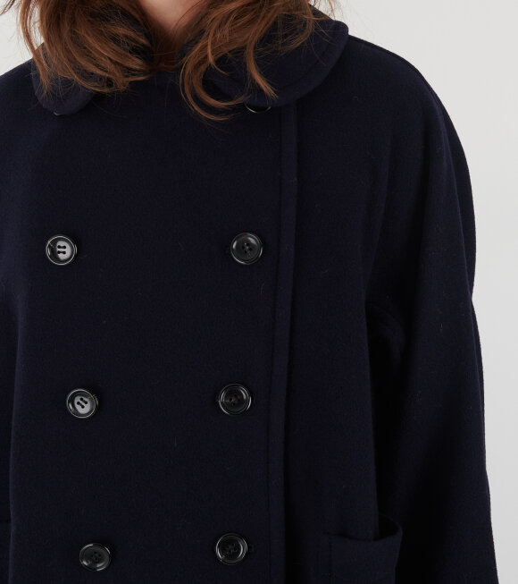 Comme des Garcons Girl - Ladies Wool Coat Navy