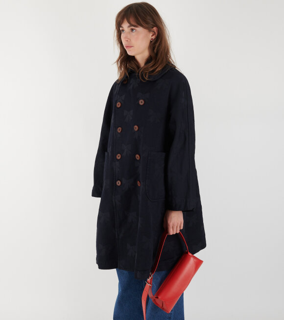 Comme des Garcons Girl - Bow Coat Navy