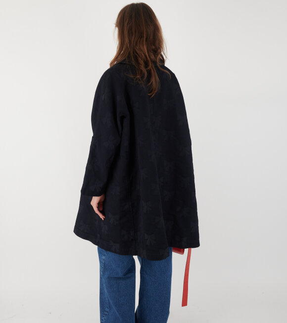 Comme des Garcons Girl - Bow Coat Navy