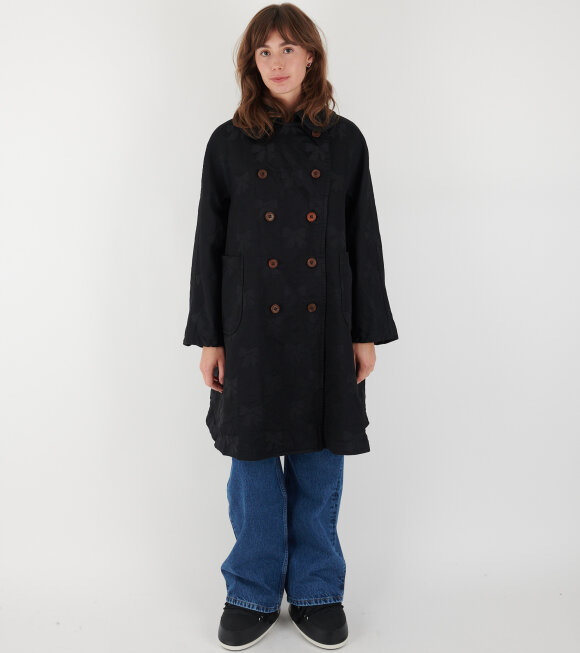 Comme des Garcons Girl - Bow Coat Black