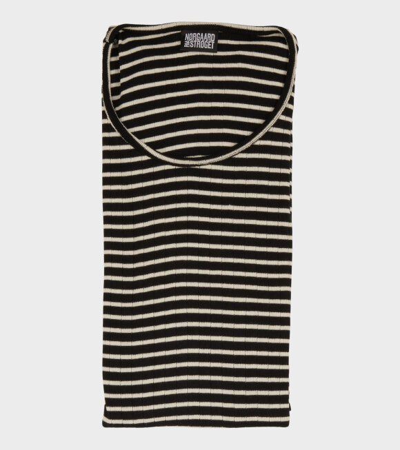 Nørgaard Paa Strøget - 101 Rib Extra NPS Stripe Black/Ecru 