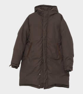 Re:Down Puffer Coat Dark Brown