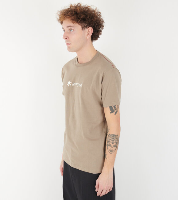 Snow Peak - Soft Cotton Logo S/S T-Shirt Beige