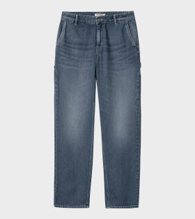 W Pierce Pant Straight Blue Dark Used Wash