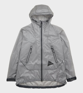 Sheer Loose Fitting Rain Jacket Grey