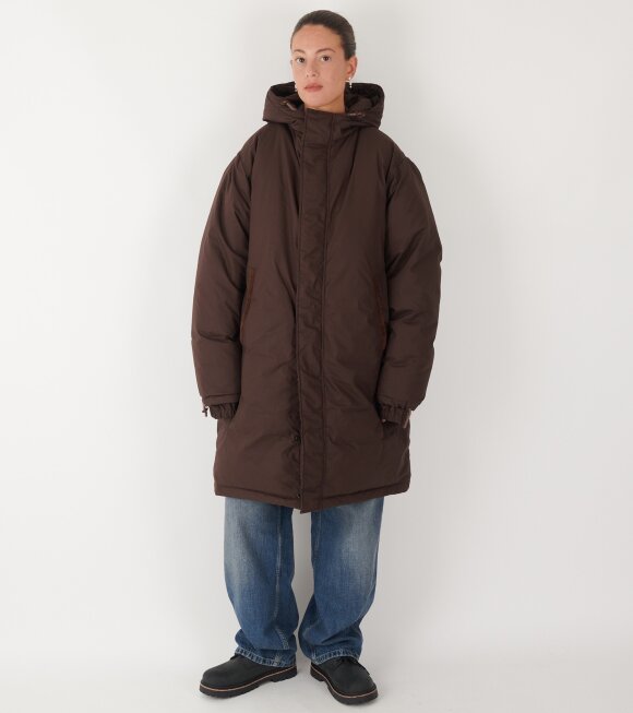 AF Agger - Re:Down Puffer Coat Dark Brown