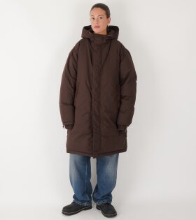 Re:Down Puffer Coat Dark Brown