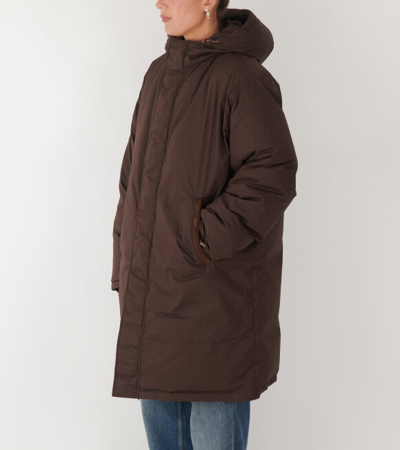 AF Agger - Re:Down Puffer Coat Dark Brown