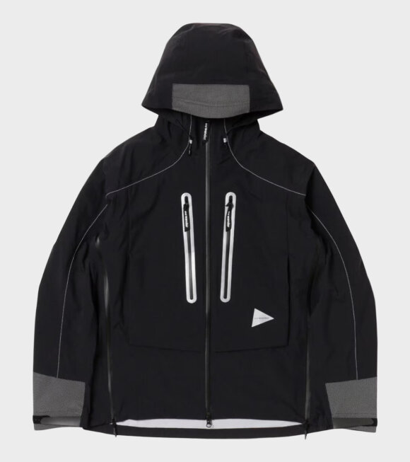 And Wander - Pertex Shield Rain Jacket Black 