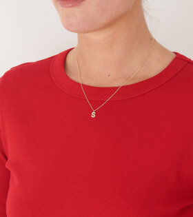 Simple S Necklace Gold