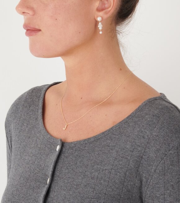 Sophie Bille Brahe - Simple J Necklace Gold