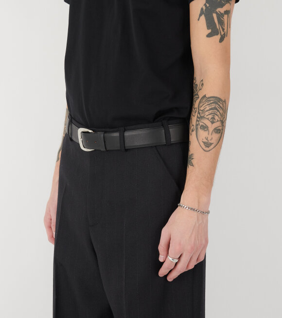 Maison Margiela - Leather Belt Black