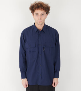 Pocket Mens Shirt Blue