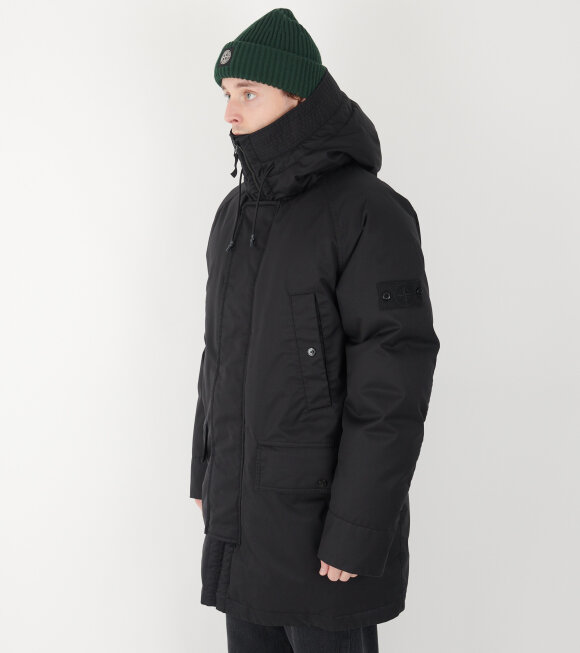 Stone Island - Ghost Performance Twill Wool Down TC Coat Black