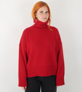 Silene T-Neck Aurora Red