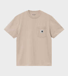 W S/S Pocket T-shirt Fleur De Sel