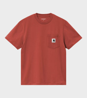 W S/S Pocket T-shirt Vermilion