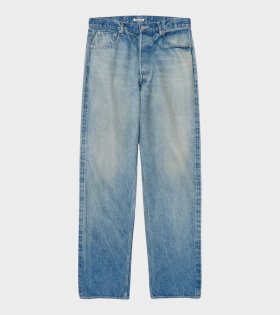 Selvedge Faded Heavy Denim Wide Pants Faded Indigo