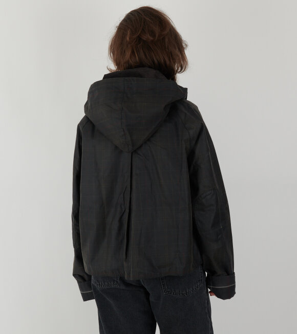 Ganni x Barbour - Wax Anorak Smock Dark Grey