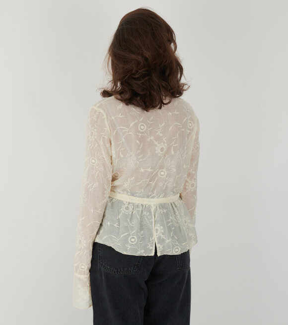 Our Legacy - Waist Blouse Winter Garden Organza