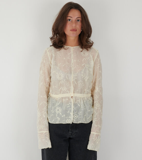 Our Legacy - Waist Blouse Winter Garden Organza