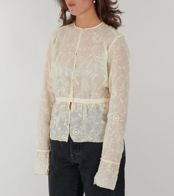 Our Legacy - Waist Blouse Winter Garden Organza