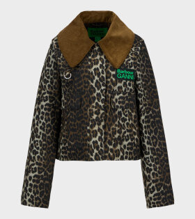 Wax Anorak Smock Leopard