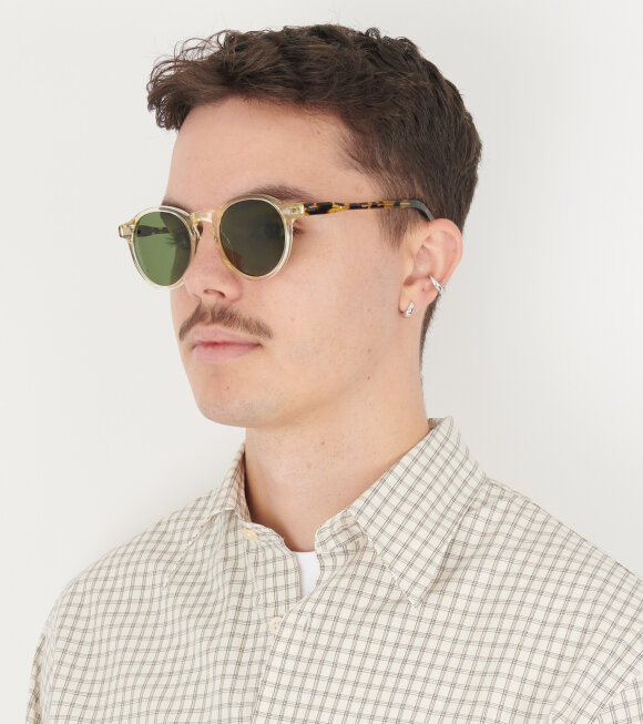 Moscot - Miltzen Sun 49 Citron Tortoise Calibar Green