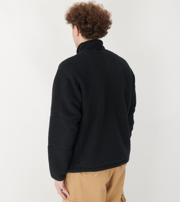 And Wander - Wool Fleece Pullover Black 