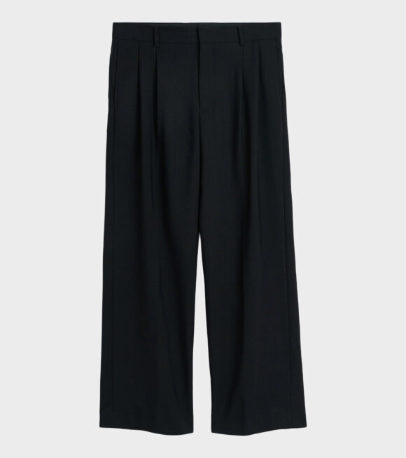 Sunflower - Wide Pleated Trousers Black