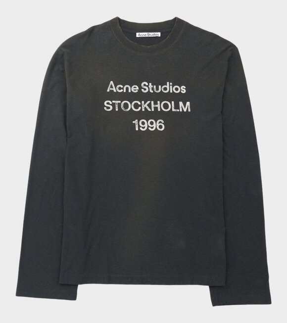 Acne Studios - Relaxed Fit Logo LS T-shirt Faded Black