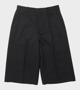 Tailored Wool Shorts Black