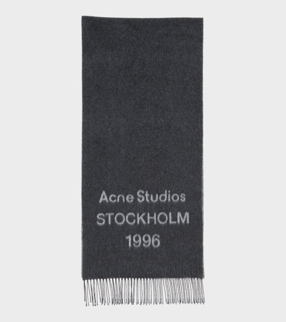 Acne Studios - Logo Jacquard Scarf Black/White