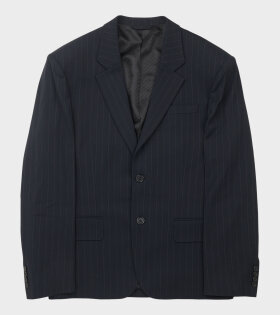 Pinstriped Blazer Navy