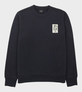 Crewneck Sweatshirt PS One Bike Navy