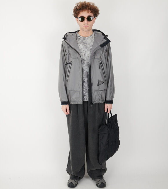 And Wander - Sheer Loose Fitting Rain Jacket Grey