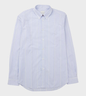 Casual Fit Striped Shirt Blue