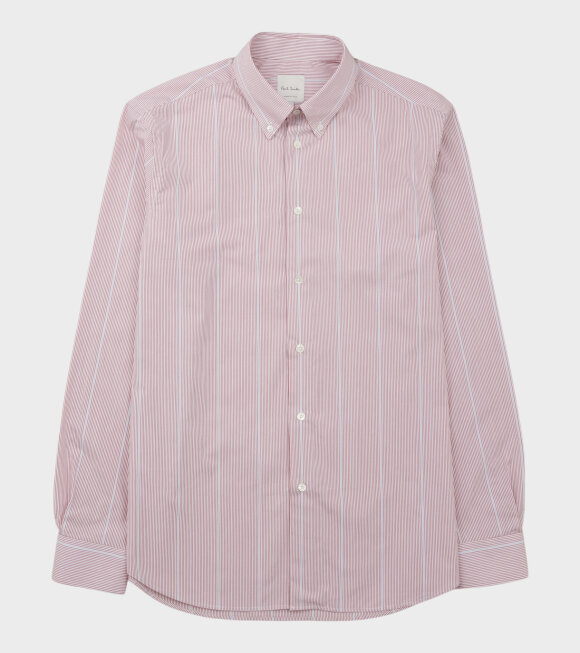 Paul Smith - Casual Fit Striped Shirt Red/Light Blue