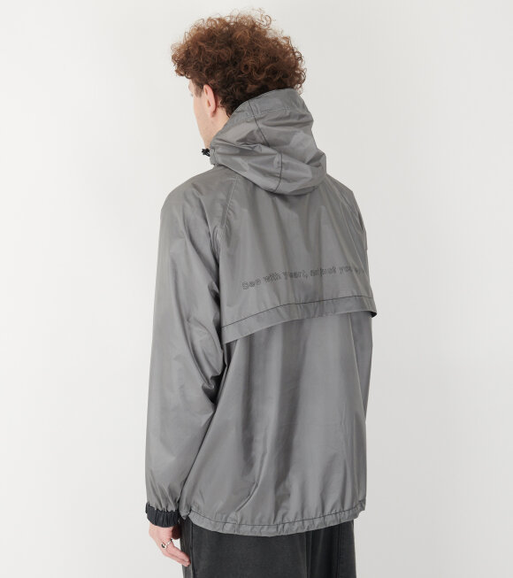 And Wander - Sheer Loose Fitting Rain Jacket Grey