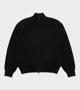 Full Needle Blouson Black