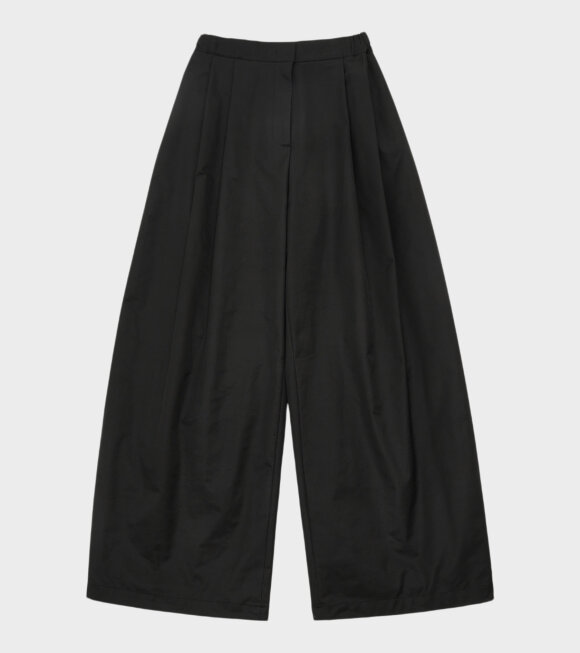 Amomento - Two Tuck Balloon Pants Black