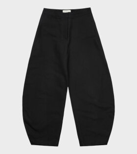 Curved Leg Pants Black