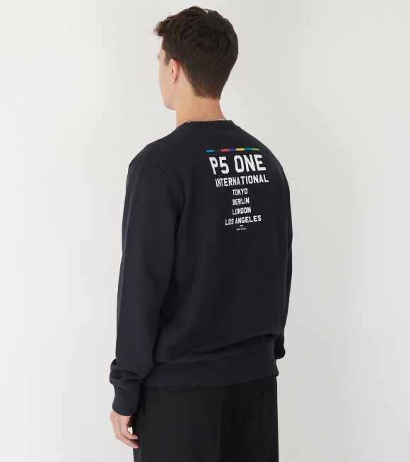 Paul Smith - Crewneck Sweatshirt PS One Bike Navy