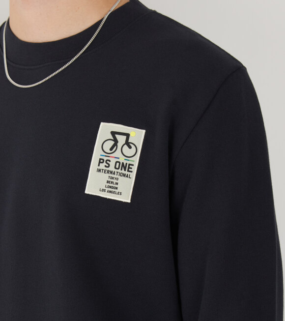 Paul Smith - Crewneck Sweatshirt PS One Bike Navy